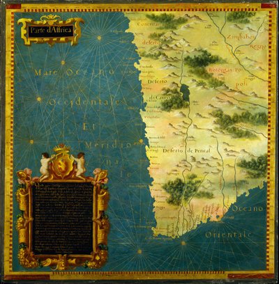 Namibia, Botswana e Sudafrica da Stefano Bonsignori 1589